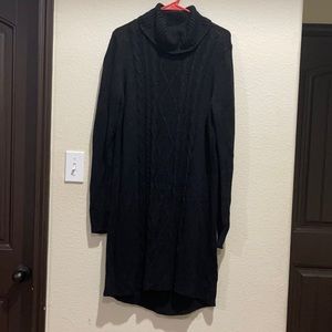 Turtle neck sweater dress